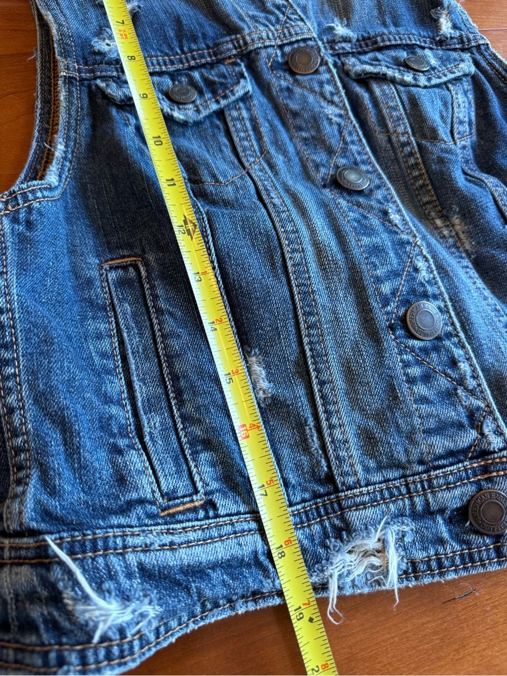 American Eagle outfitters denim vest Size M - Picture 8 of 9